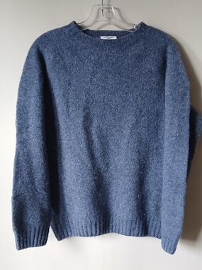 Octobre Editions Sézane Wool Sweater in Heather Blue